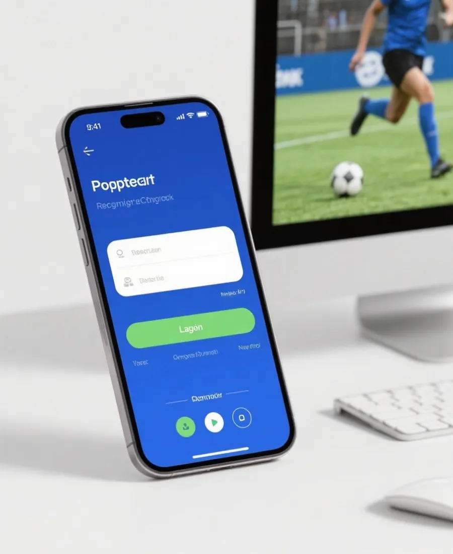 官方平台登入與註冊功能示意圖